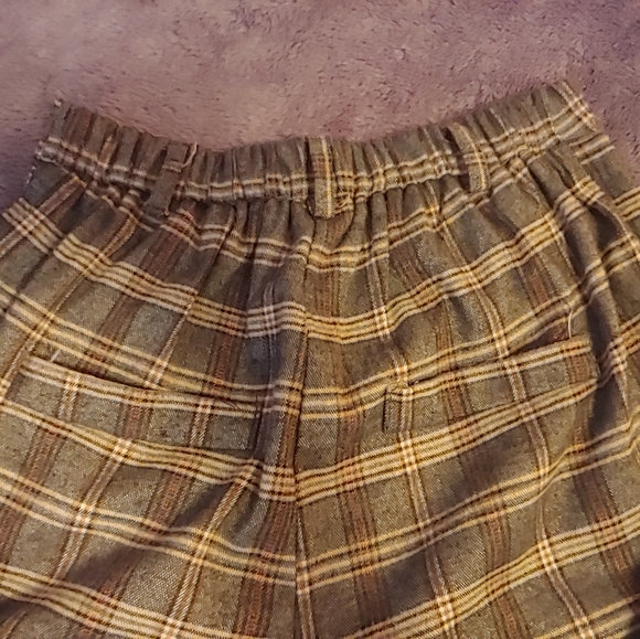 High Waisted Plaid Trousers - Picture 7 of 12
